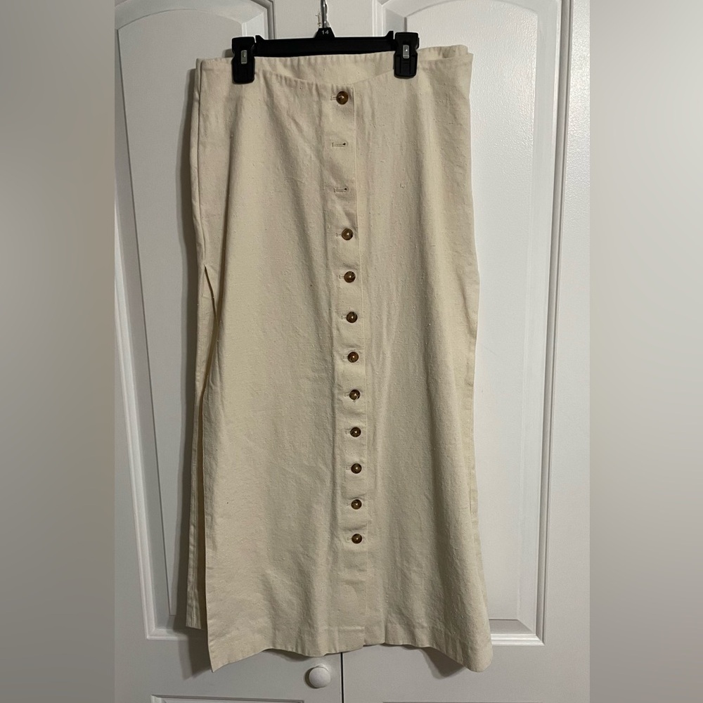 Loulou Studio Cream Midi Pencil Skirt for Casual Wear size S - Picture 4 of 7